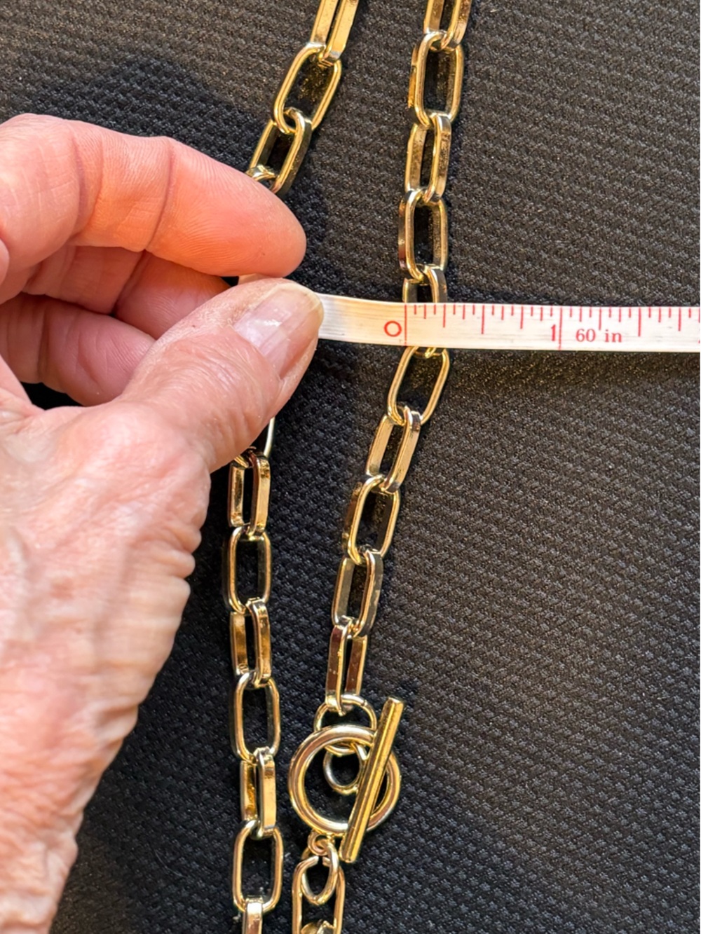 Authentic Louis Vuitton Grommet & Rivet charm with 22" unbranded paperclip chain - Picture 7 of 7